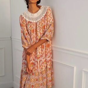 Anthropologie‎ Florence Floral Lace Dress